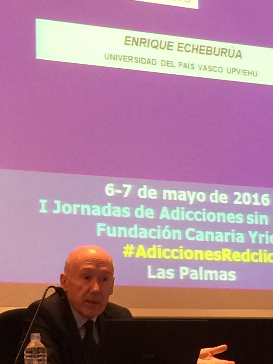 #adiccionesredclick Enrique Echeburúa Adicciones en DSM5 por primera vez