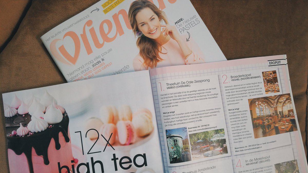 We staan in het tijdschrift <a href="/VriendinNL/">VriendinNL</a>! Op nummertje 1 ;) En we worden als enige genoemd uit Overijssel! Super :)