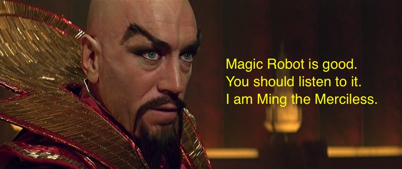 Authentic opinion from Ming the Merciless! New episode up now! iTunes or podcastldn.com/magicrobot #magicrobot