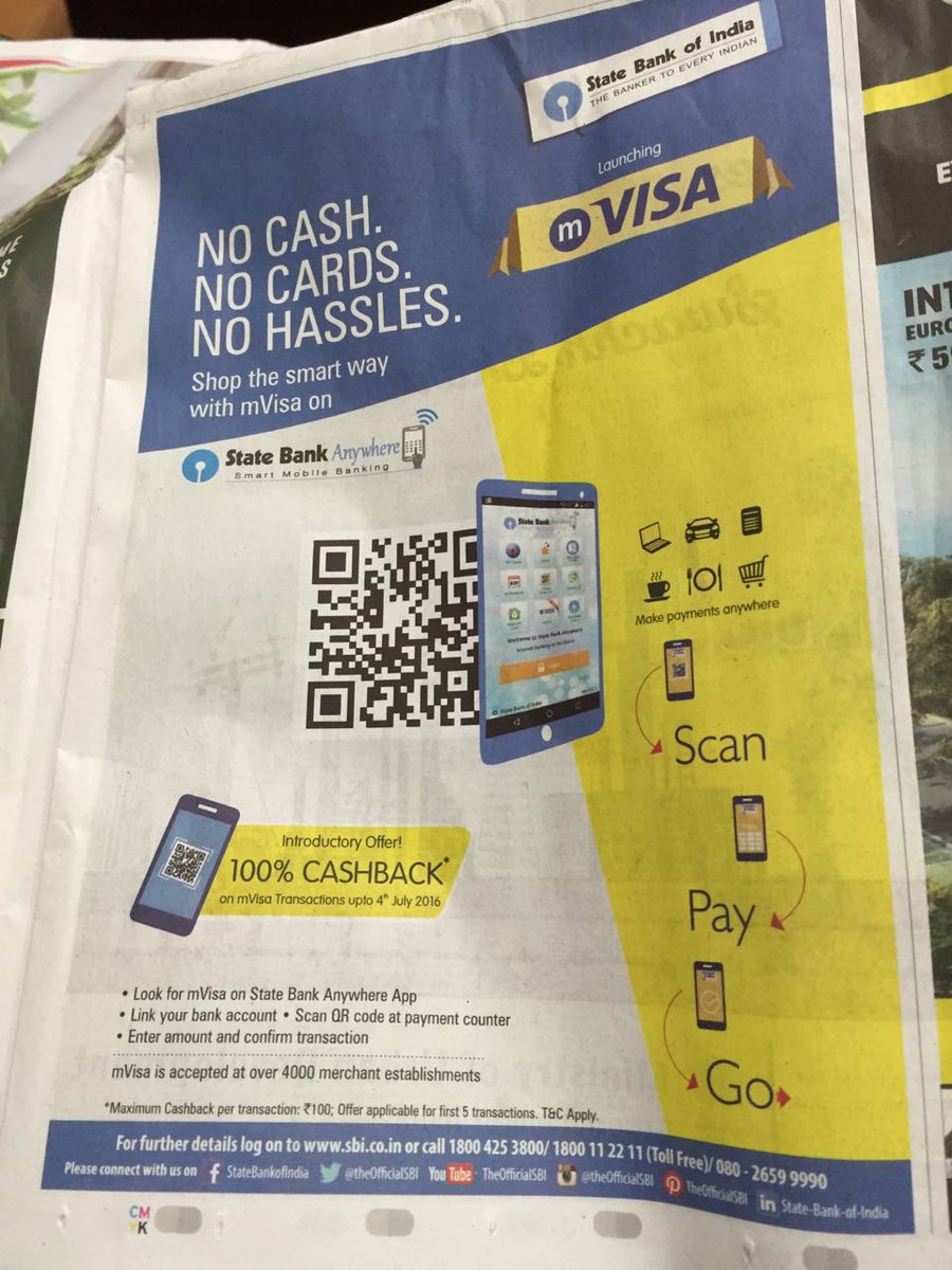 mVisaAmbassador's tweet photo. SBI #mVisa launch! https://t.co/fnmAhIP2AC