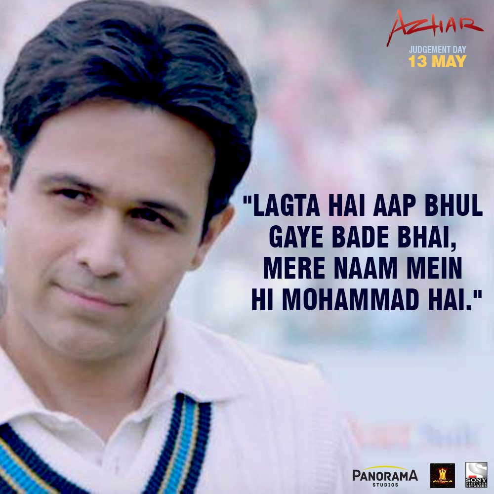 PanoramaMovies's tweet photo. The name we haven't forgotten! #AzharTrailer
Watch the trailer here: https://t.co/1aabnawJwV https://t.co/ZkrRCVa2Pq