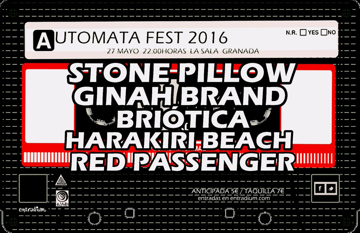 automatafest's tweet photo. Entradas en https://t.co/3fI5ETOqUY
27 mayo granada https://t.co/xnPls8tLH7