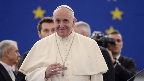 Enhorabuena a <a href="/pontifex/">Pope Leo XIV</a> por el Premio Carlomagno "como voz de la conciencia en defensa de los valores de #Europa".