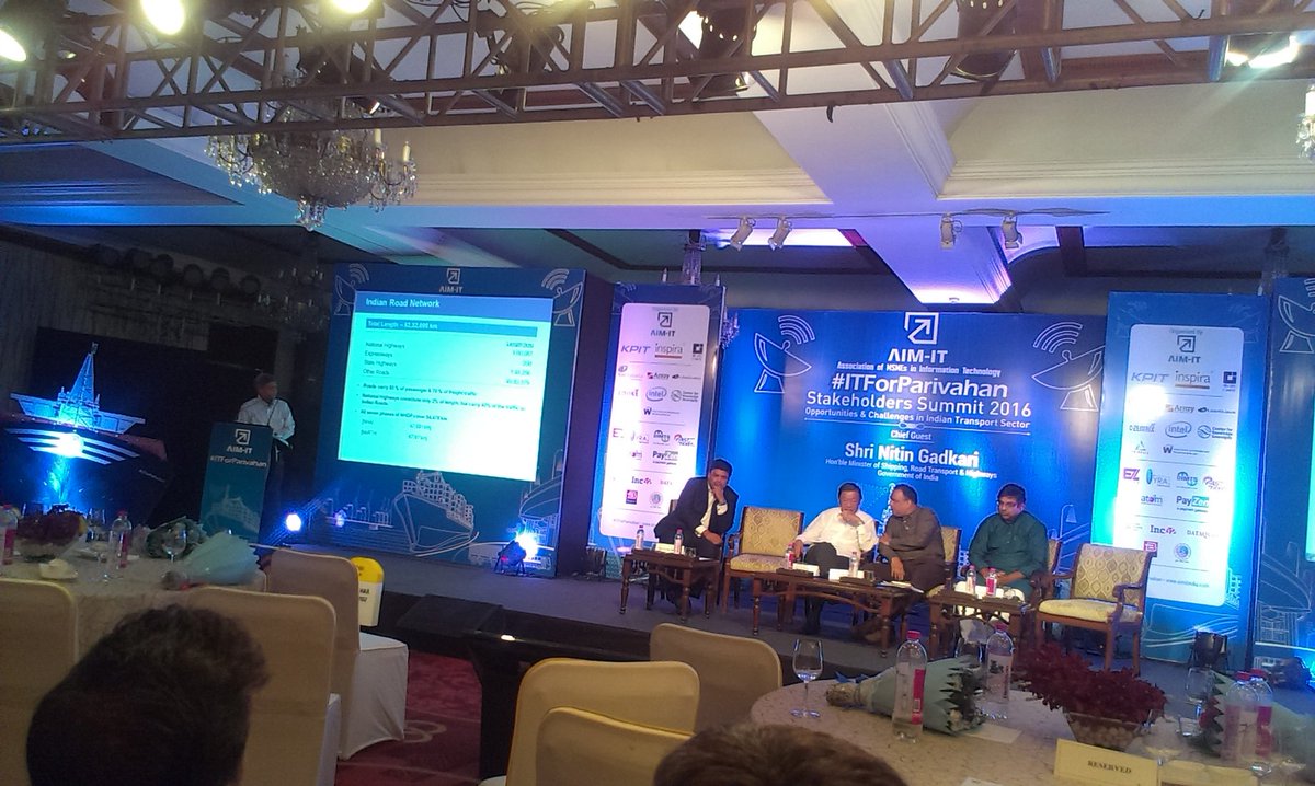 VforRajasthan's tweet photo. #SmartNetwork #NationalHighway #NHAI #ITForParivahan @aimitindia #StakeholdersSummit2016 https://t.co/beTfA1XNI9