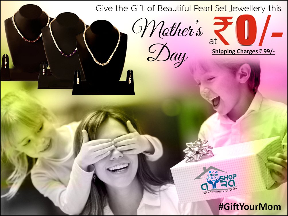 #GiftYourMom Fabulous Pearl #Jewellery Set & express your luv this #mothersday via #Shopayra
goo.gl/caOyTc