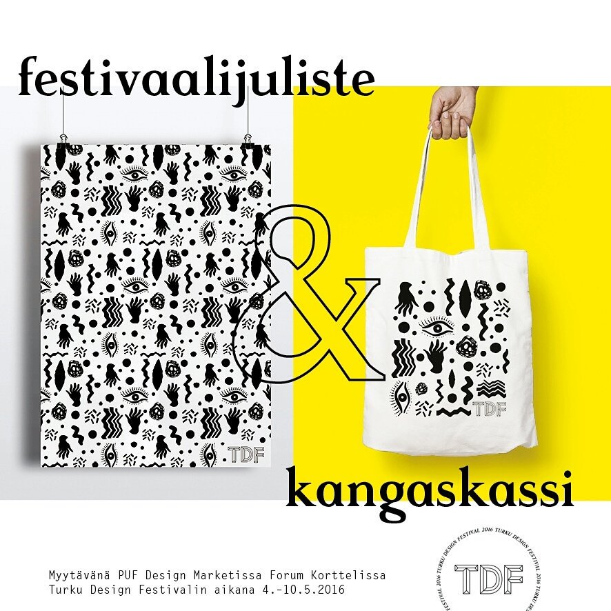 TurkuDesign's tweet image. Osta #TDF :n juliste &amp;amp; kassi @pufdesignmarket &amp;amp; huomenna VPK:n talolta Kevätmarketista. Support your local designer!