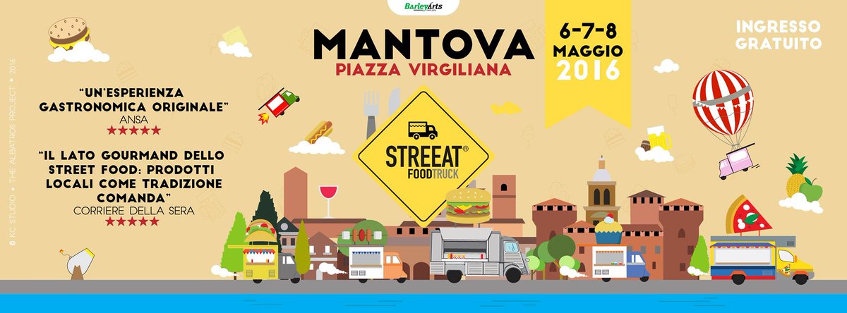 VisitMantova's tweet photo. Fino a domenica in Piazza Virgiliana c’è STREEAT, l’European Food Truck Festival!
#Mantova #visitmantova https://t.co/n0m0g1GXl1
