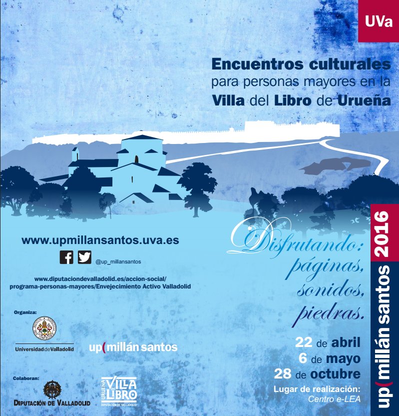 RT <a href="/up_millansantos/">UP Millán Santos</a>: ¡Nos vamos a la Villa del Libro de Urueña otra vez! 😄