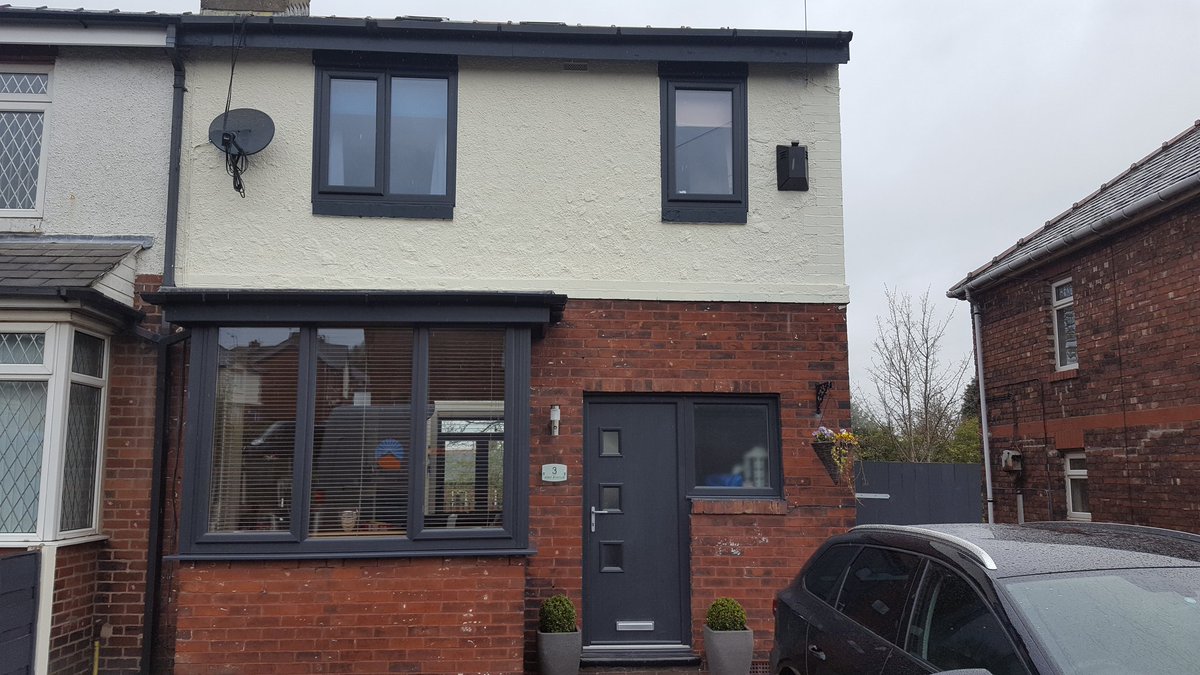 HeatSaveCompany's tweet photo. another lovely job completed by us #ARatedWindows #GreyPvc supplied by @dekkowindows https://t.co/Xcp9vSHO7V