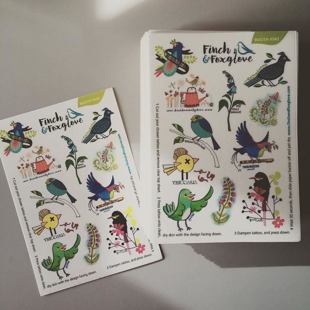 FinchFoxglove's tweet photo. Look what the postman brought... Our temporary tattoos for #booth543 at #surtex2016 are lo⦠https://t.co/yojeyOhQaR https://t.co/jUr2hWNOMF