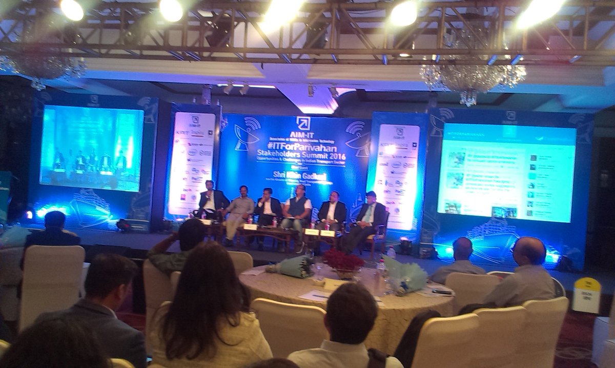VforRajasthan's tweet photo. #smartcities #smartTransport #EveryThingSmart - @ApteVLA #ITForParivahan #StakeholdersSummit2016 https://t.co/37SKRa1yod