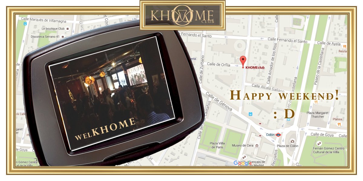 WELKHOMEclub's tweet photo. Tu GPS lo tiene claro... ¡por algo será! :P Déjate llevar y disfruta en #KHOMEclub lo más diferente de Madrid :D https://t.co/uD2fpBQ9f0