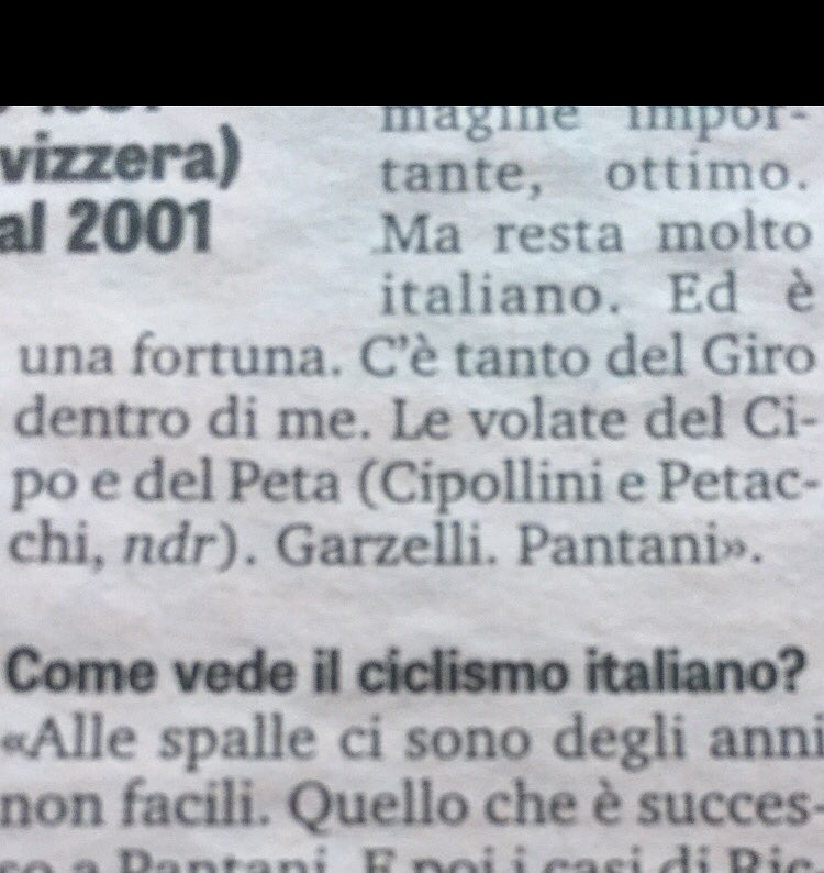Stefano Garzelli tweet media