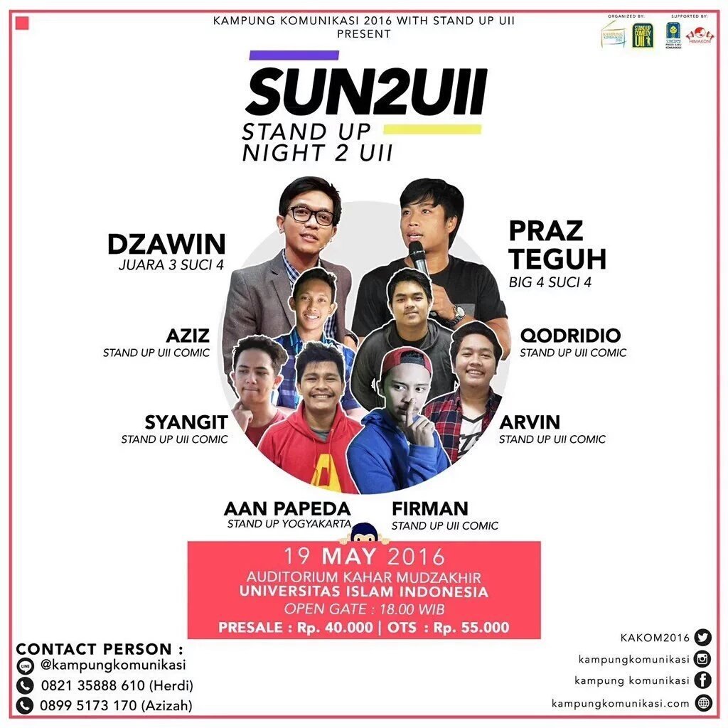 Masih mau tertawa ? Nih tgl 19 besok ada #SUN2UII dari <a href="/StandUp_UII/">Stand Up Comedy UII</a> Ayoo kita serbuuuu !!