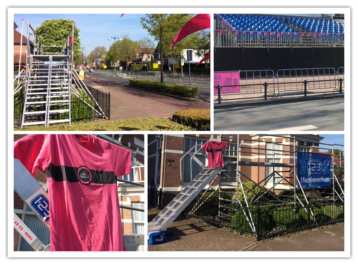 Giro time !! 
De laatste materialen zijn geleverd en opgebouwd voor de Giro in Apeldoorn.
#123machineverhuur