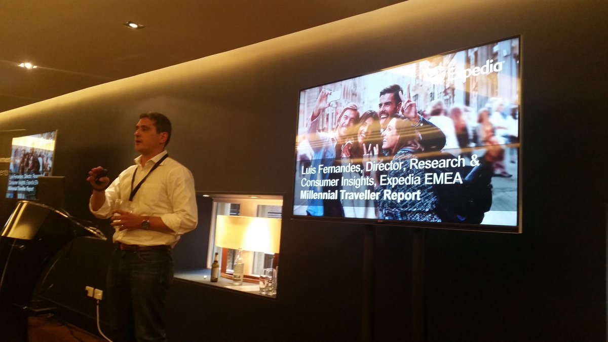 fluentatfinance's tweet photo. Luis Fernandes from @Expedia gave some great insights last night into the need for good #TravelMillennials data https://t.co/jrvR8RImbL