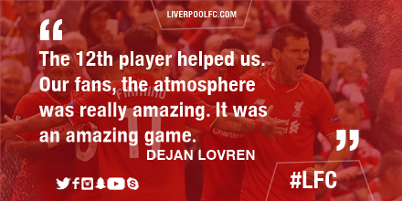LFC's tweet photo. A message to you from Dejan Lovren! https://t.co/LS54HeELz3