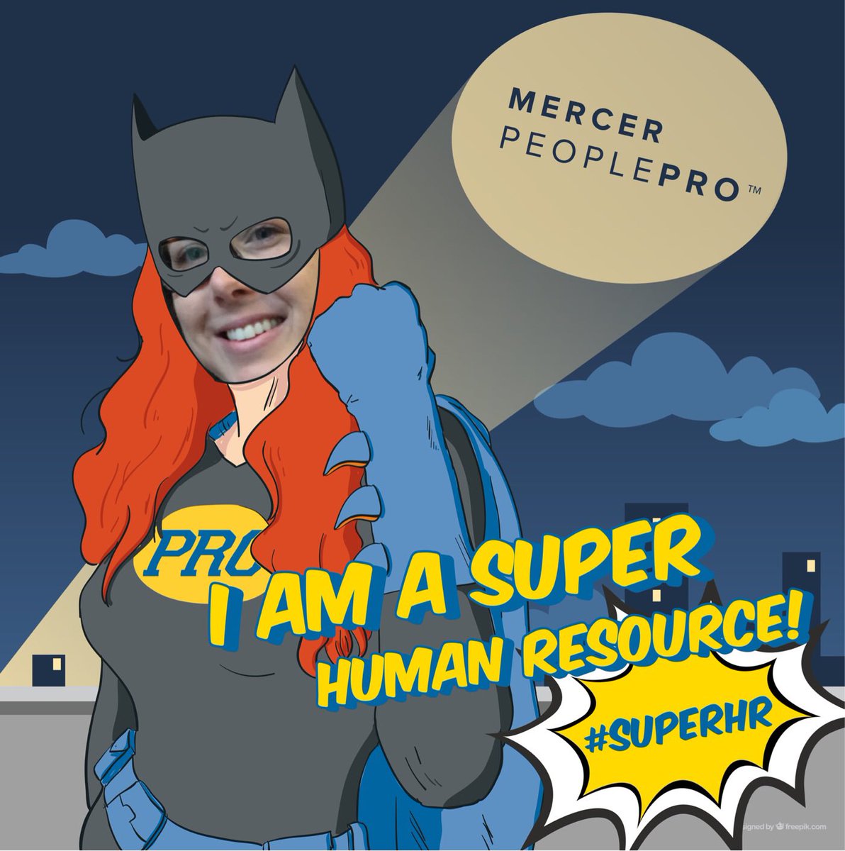 EricaHoffNY's tweet photo. Visit Mercer at Booth 25 @SHRMLI today to get your free photo from our @mercerpeoplepro #SuperHR team! #shrmLI2016 https://t.co/s8jMeiJZFr