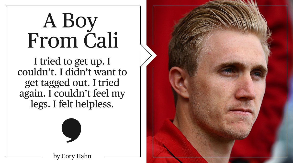PlayersTribune's tweet photo. He went from being paralyzed to drafted by the Arizona @Dbacks. This is @CoryHahn34's story. https://t.co/dL3gMJ7Q77 https://t.co/RbDkAliwzj