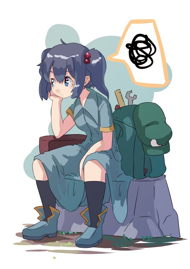 河城にとり 「にとり#深夜の真剣お絵描き60分一本勝負 」|はしろのイラスト