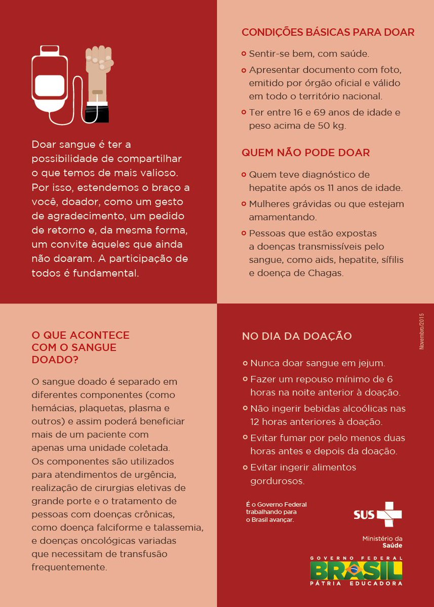 Doar sangue é compartilhar vida! #doesangue