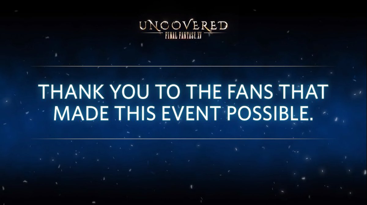 Want to relive #UncoveredFFXV? Now you can with this short recap video of the event!
--> youtu.be/ezJgYb7pvCs