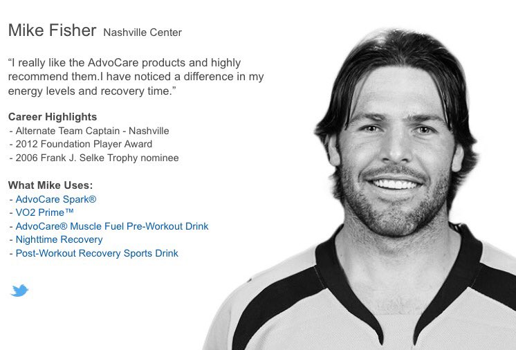 AdvoCareSports's tweet photo. @advocare endorser @mikefisher1212 scored in OT to lift Nashville over San Jose last night! https://t.co/L7wo3R4SWV
