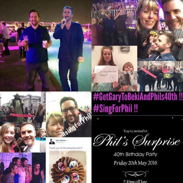 GetGaryToMarj's tweet photo. @GaryBarlow
just 14 days away, 
Gary please come,
and sing for Phil's birthday!
#GetGaryToBekiandPhils40th https://t.co/GIf88fXphw