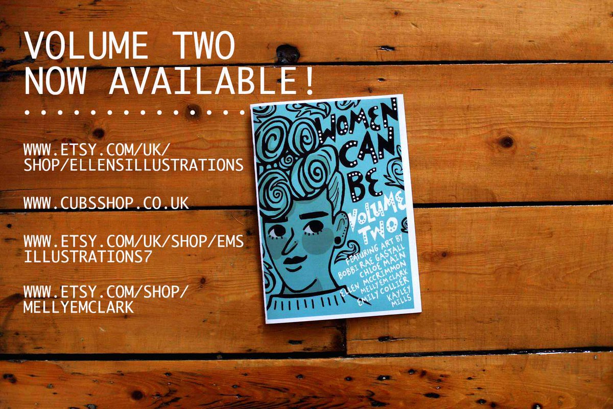 WomenCanBe's tweet image. Out now! Visit cubsshop.co.uk or search Etsy for Ellensillustrations, Mellyemclark or Emsillustrations7