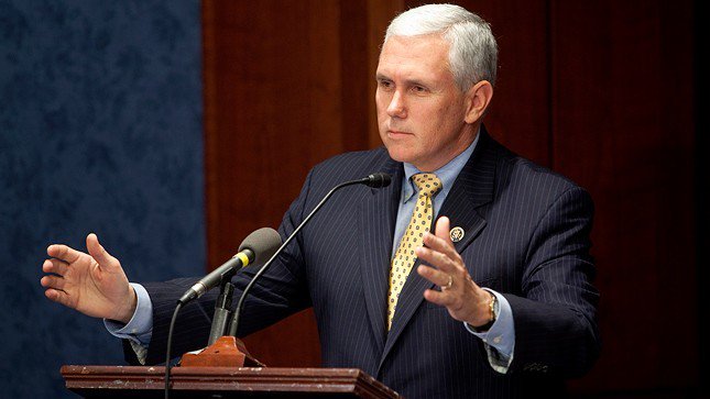 thehill's tweet photo. Pence backs Trump a week after endorsing Cruz: https://t.co/QjphBzSdwZ https://t.co/pKZSKylurc