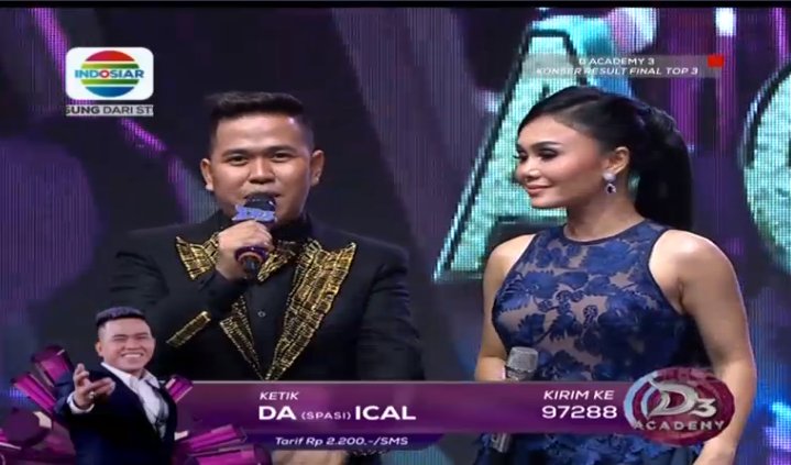 Mau lihat <a href="/DA3_Ical/">Ical D'Academy 3</a> di grand final? Buruan dukung melalui SMS! #DAcademy3