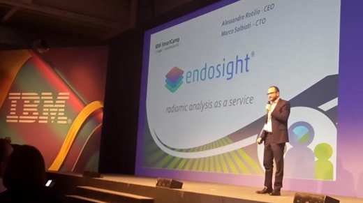 ecereda's tweet photo. Imaging, algoritmi e dati, estratti e compresi. Contro il cancro. Bravi @Endo_sight primi a #IBMSmartCamp #IBMWatson https://t.co/GChCZN8R0z