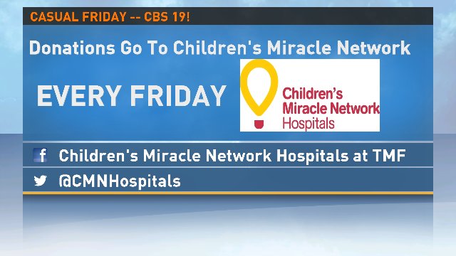 KYTXWEATHER's tweet photo. We get to dress comfy today as donations go to @tmfhc_cmn! #CBS19WX https://t.co/q6IsT8XF6L