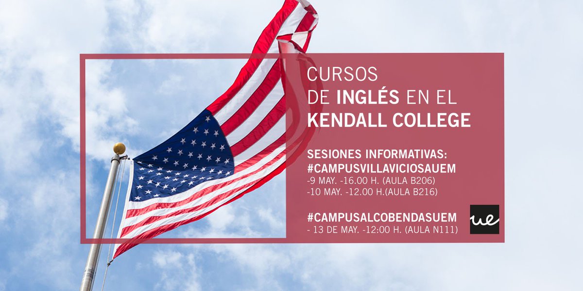 UEuropea's tweet photo. Mejora tu inglés con los cursos organizados por el #LanguageCenterUE en el Kendall College ➡ https://t.co/7aVpi4Ysr8 https://t.co/MX0ZSbSpvf