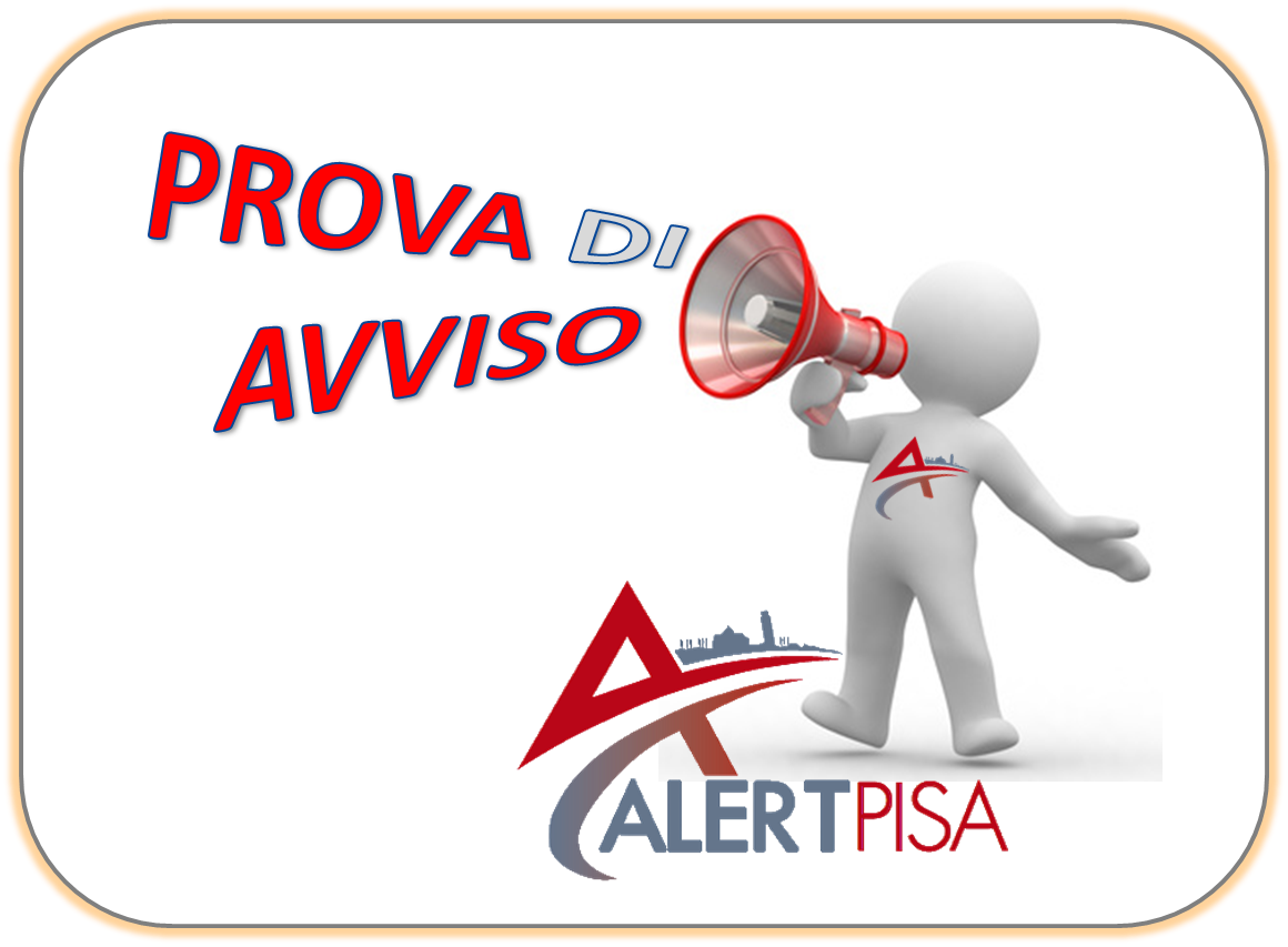 ProCivComunePi's tweet photo. #AlertPisa: sabato mattina è previsto l'invio di un MESSAGGIO DI PROVA agli iscritti al sistema di allerta #Pisa https://t.co/UKD6Wl49qt