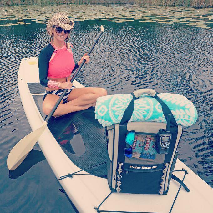 PolarBearCooler's tweet photo. #TGIF How do you enjoy your weekends? #RT and #share. #Paddleboard and #backpackcoolers, throw in some ice. https://t.co/RSXuYq6KwJ