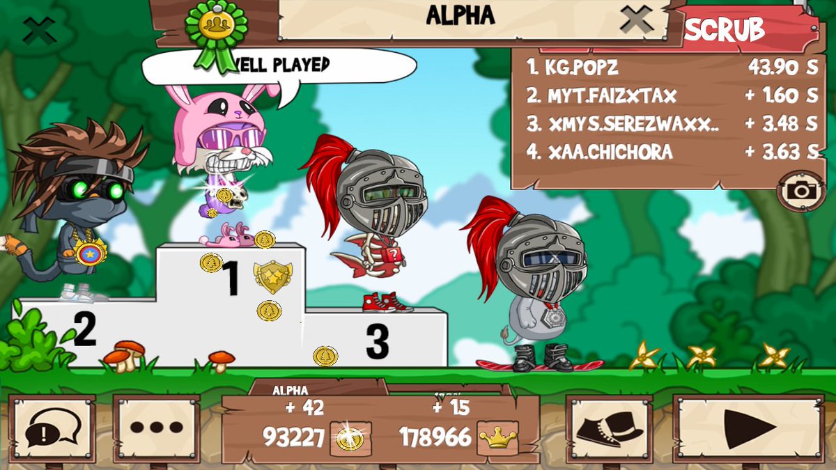 hanahunnyy's tweet photo. Helping each other for Alpha 😊 You guys are so nice. Hope to meet y'all in QP soon 👏💪🙆 #FunRun2 #MYT #XMYS #XAA #kG https://t.co/hfOJAIYXpu