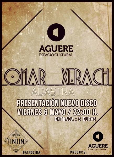 <a href="/Omarxerach/">Omar Xerach</a> hoy en concierto para presentar su nuevo disco Ad Astra en el <a href="/aguerecultural/">Aguere Cultural</a>  facebook.com/dirtyrock.info…