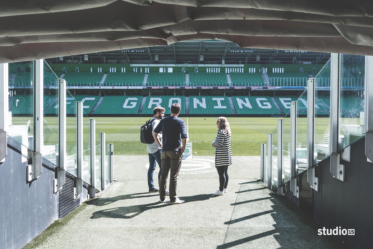 studiovijftien's tweet photo. Op de koffie bij @fcgroningen om een nieuw project door te nemen! https://t.co/cNaiihDhTN