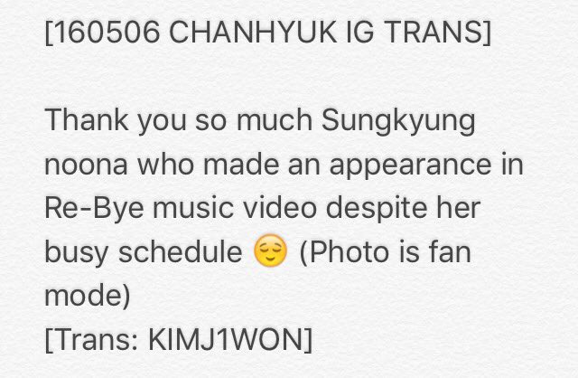 KIMJ1WON's tweet photo. [!!!] #AKMU Chanhyuk mentions Lee Sungkyung in his recent Instagram post! 😄👍 https://t.co/VBOivNGeEJ