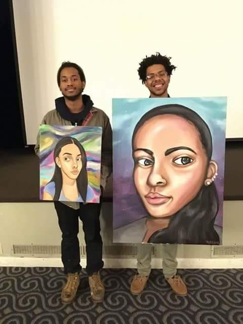 CrooklynsDodger's tweet photo. Some artwork of the girl Amy that was killed at Howard High in Wilmington, Delaware. RIP. https://t.co/dXXoScJSxR