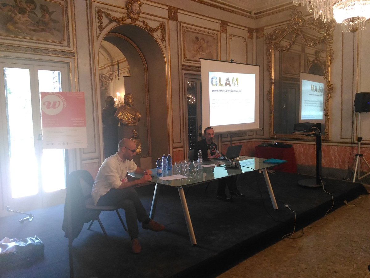 saveriogm's tweet photo. GLAM, Wikisource, Wikidata: operiamo con i dati aperti @WikimediaItalia @claudioforziati @BAMstracult #Wikimuseums https://t.co/aFBGN58XfR