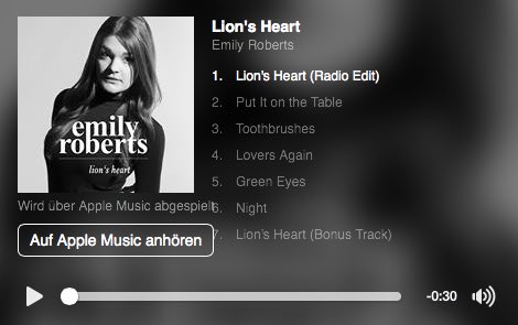 HomeStudiosHH's tweet photo. HAPPY RELEASEDAY Emily Roberts!!!! Holt euch "Lion´s Heart" hier: https://t.co/1u2174Ui4j https://t.co/cjWf7B0kCL