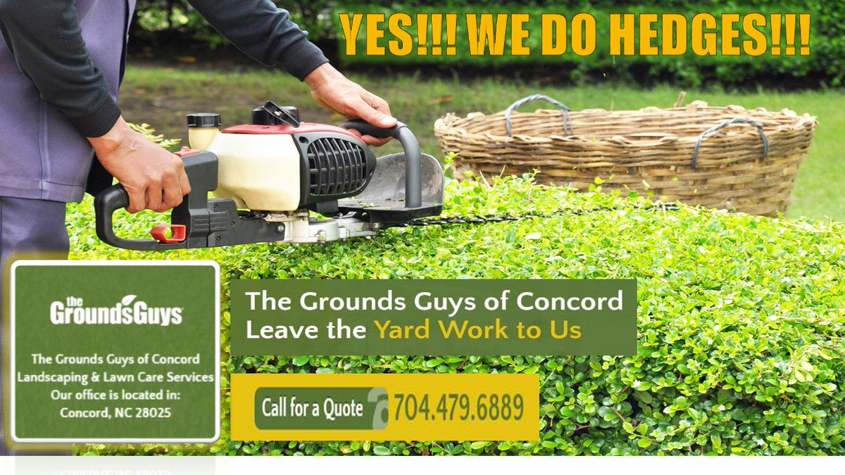 ConcordGrounds's tweet photo. We do hedges! #concordnc #landscaping #lawncare https://t.co/zoEiUw5e0t