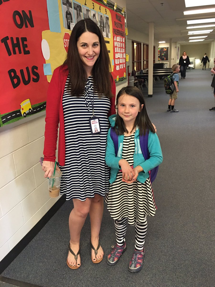 tararaecooper's tweet photo. You know it's going to be a great Friday when you & a first grader are #matchymatchy. #DrivingWith❤️ https://t.co/2fsEshgngh