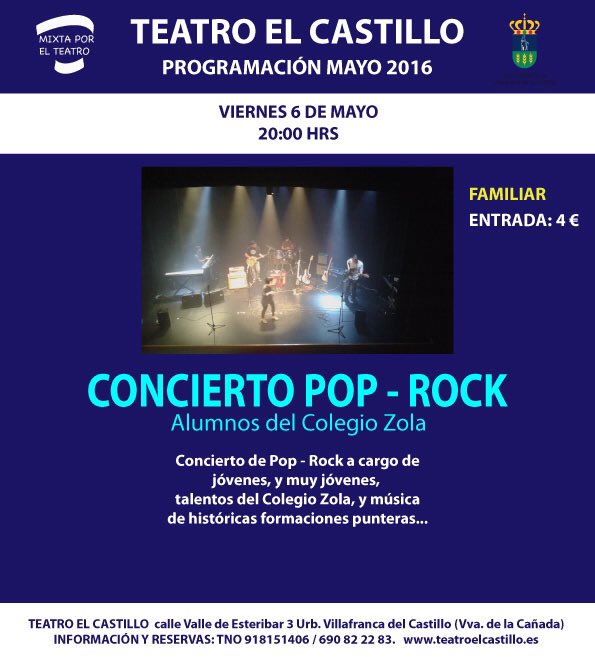teatrocastillo's tweet photo. No os olvidéis del concierto de esta tarde en @teatrocastillo a las ocho! Os esperamos a todos! No os lo perdáis! https://t.co/GGk2FQcUce