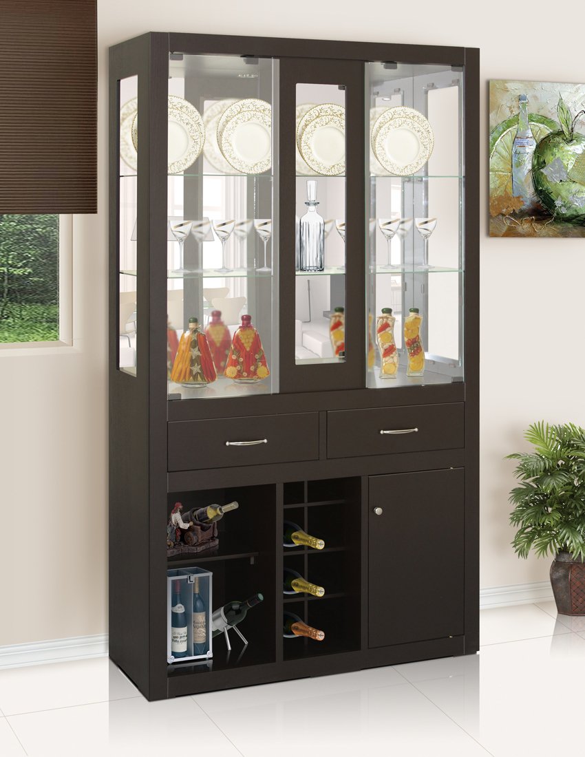 VITRINA VILA, para tus vinos, copas y cristalería, una vitrina que le dará a tu hogar ese toque de elegancia.