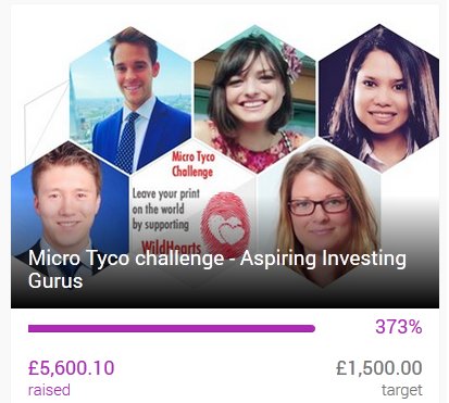 MaRosaTorres's tweet photo. #Happy2be part @MicroTyco in April! We smashed our target, #donated to @wildheartsteam #TransformLives https://t.co/Ant06Lfshw