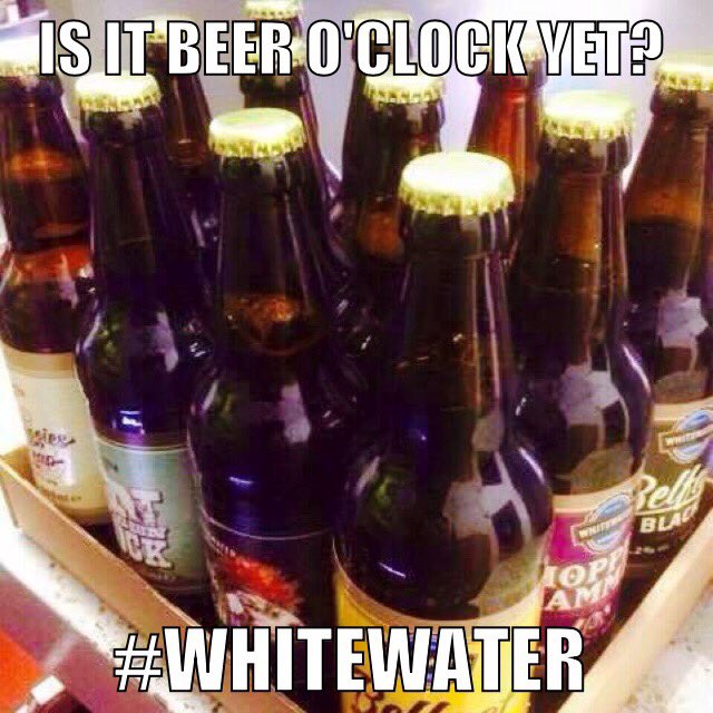 Happy Friday! 🙌🏻🍺👌🏻 #Whitewater #beeroclock #craftbeer