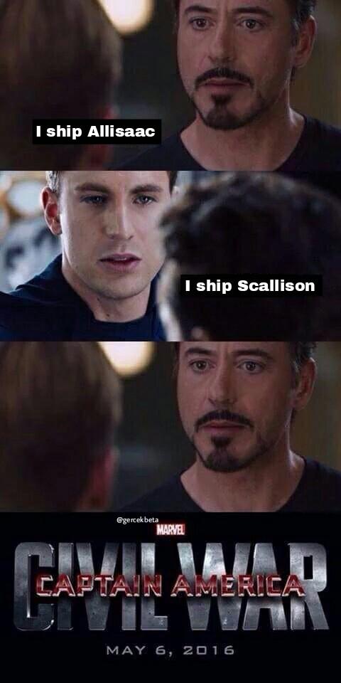 sizin saçma ilk aşk bozuntunuz yüzünden millet iç savaş çıkardı ne olurdu 2 sezon önce gelseydim Jeff? #TeamIronMan